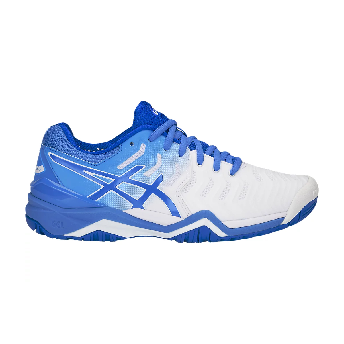 Tenis Asics Mujer GEL RESOLUTION  7 Blanco E751Y.101.