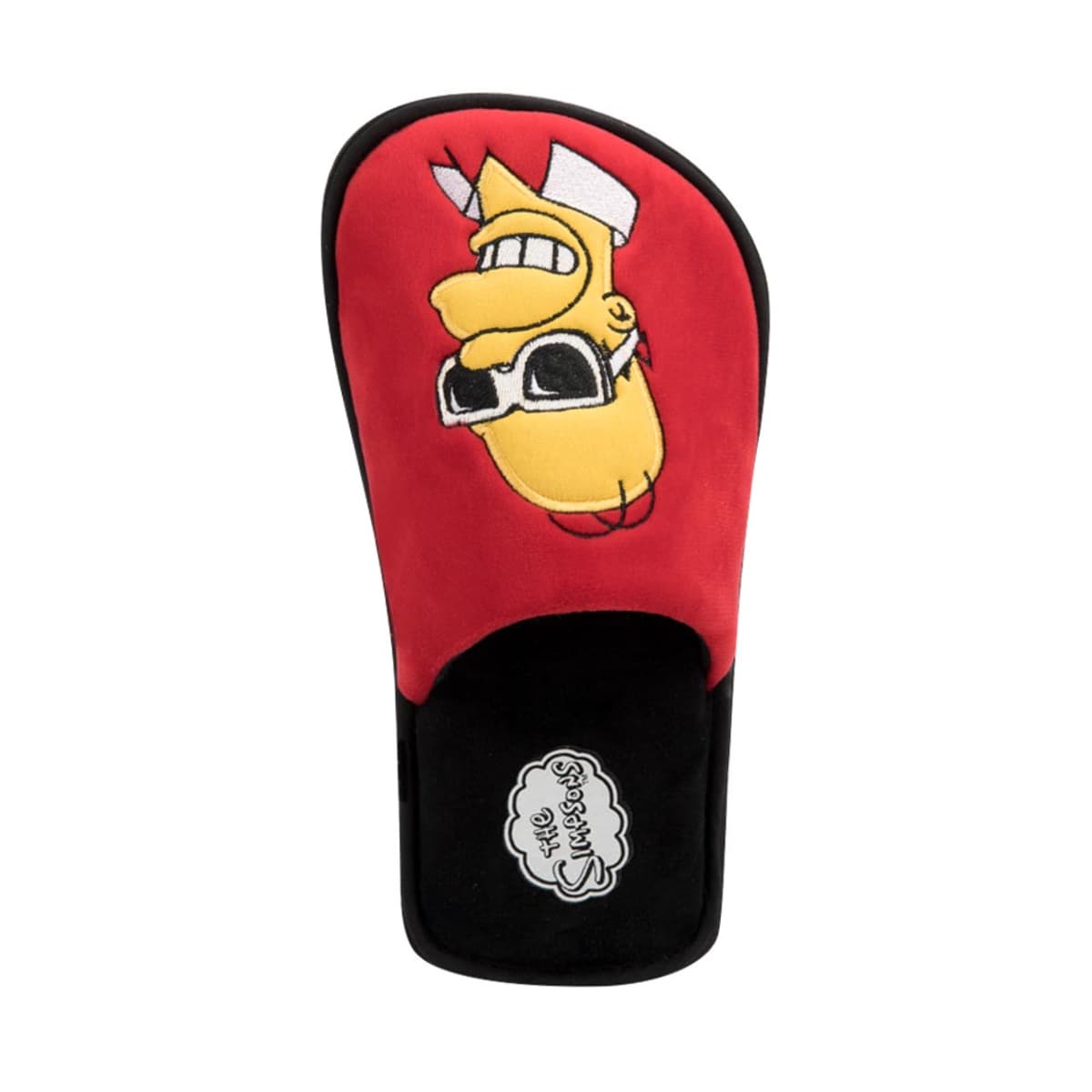 Pantuflas para hombre, rojas, confort tipo sueco, con el rostro de Homero Simpson, mod. 989624