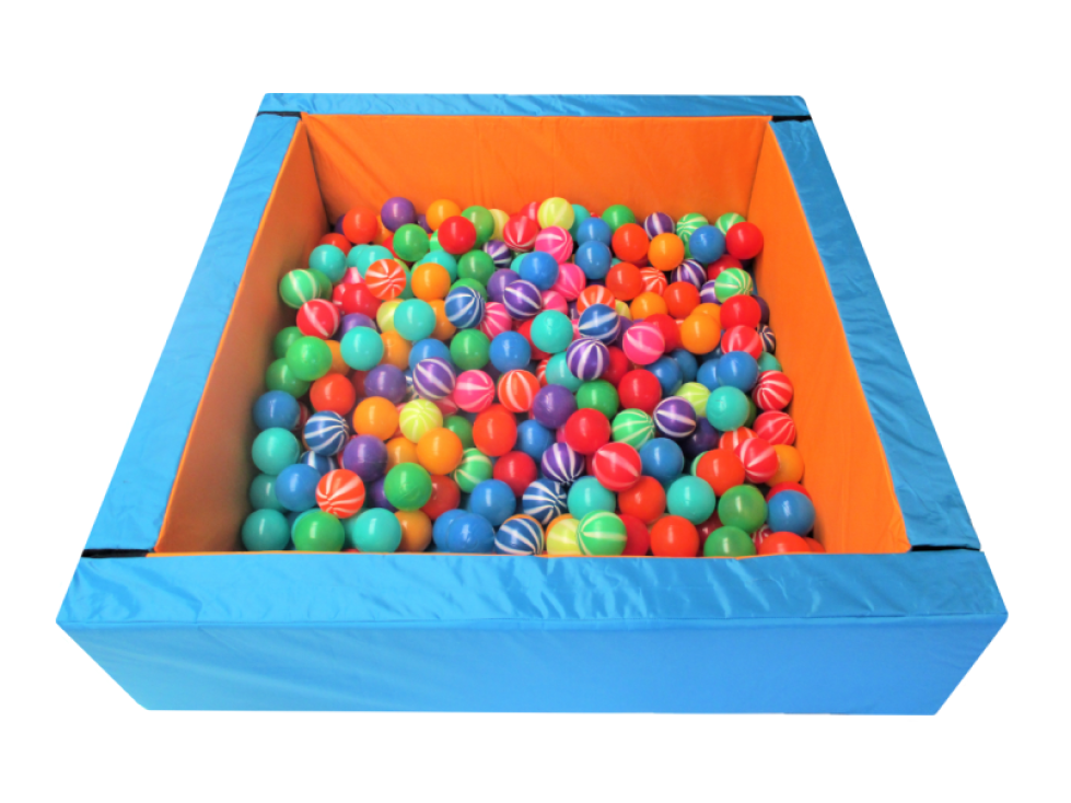 Alberca Cuadrada de Pelotas con 100 pelotas