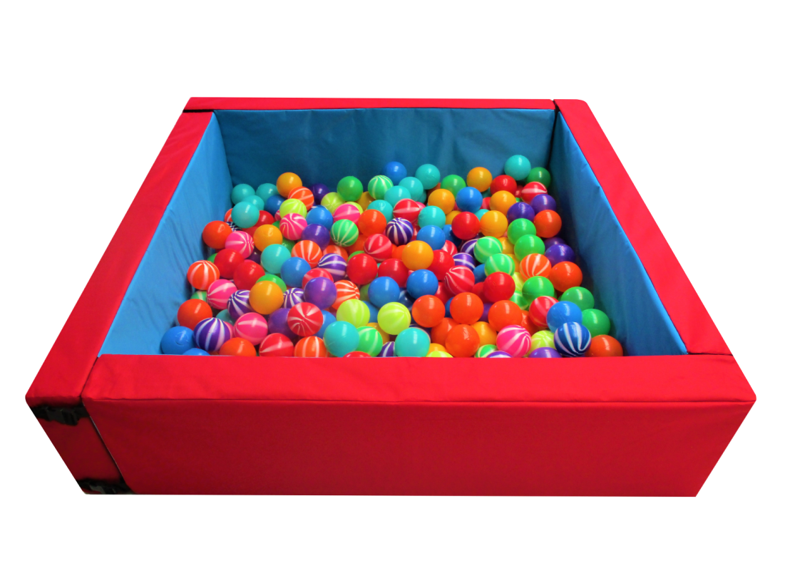 Alberca Cuadrada de Pelotas con 100 pelotas