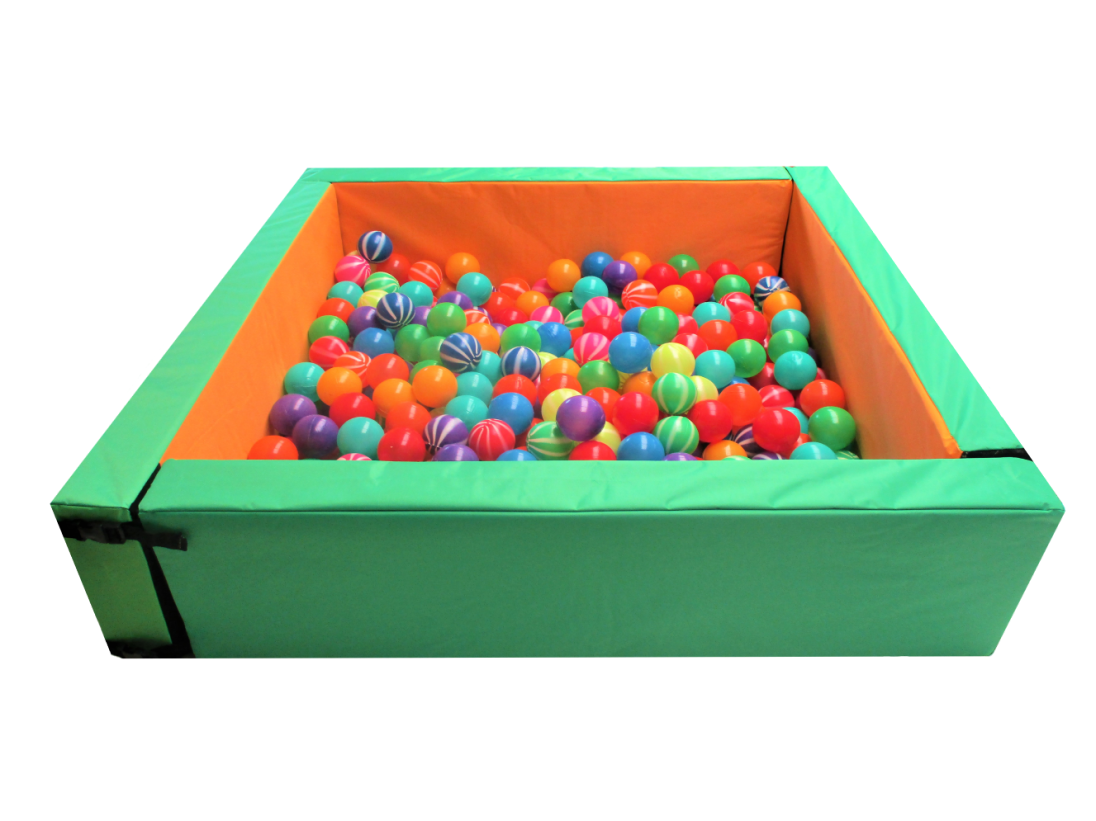 Alberca Cuadrada de Pelotas con 100 pelotas