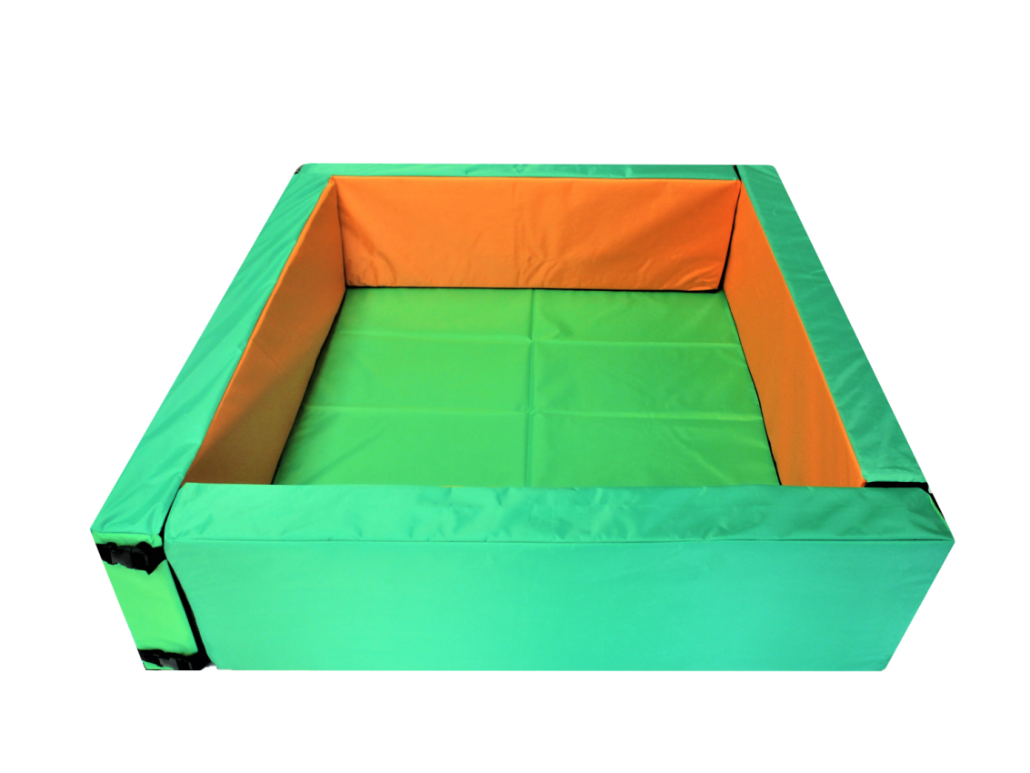 Alberca Cuadrada de Pelotas con 100 pelotas