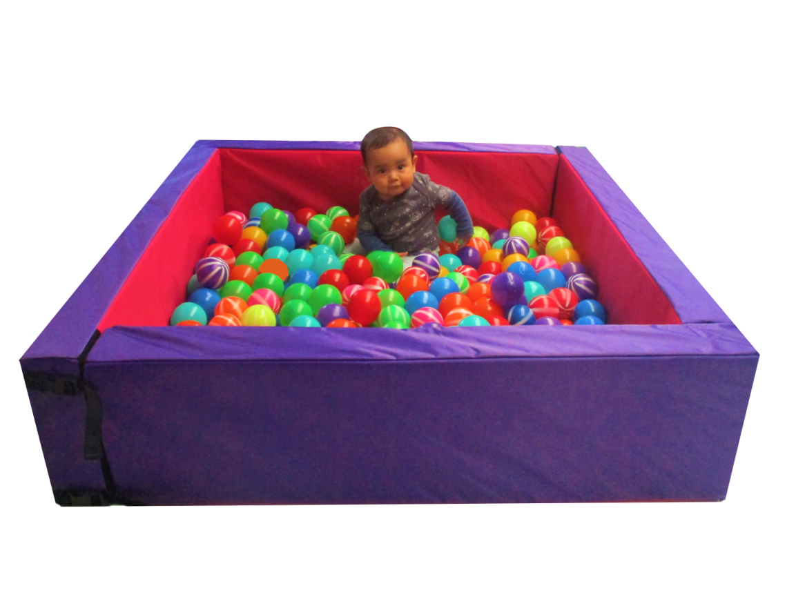 Alberca Cuadrada de Pelotas con 100 pelotas