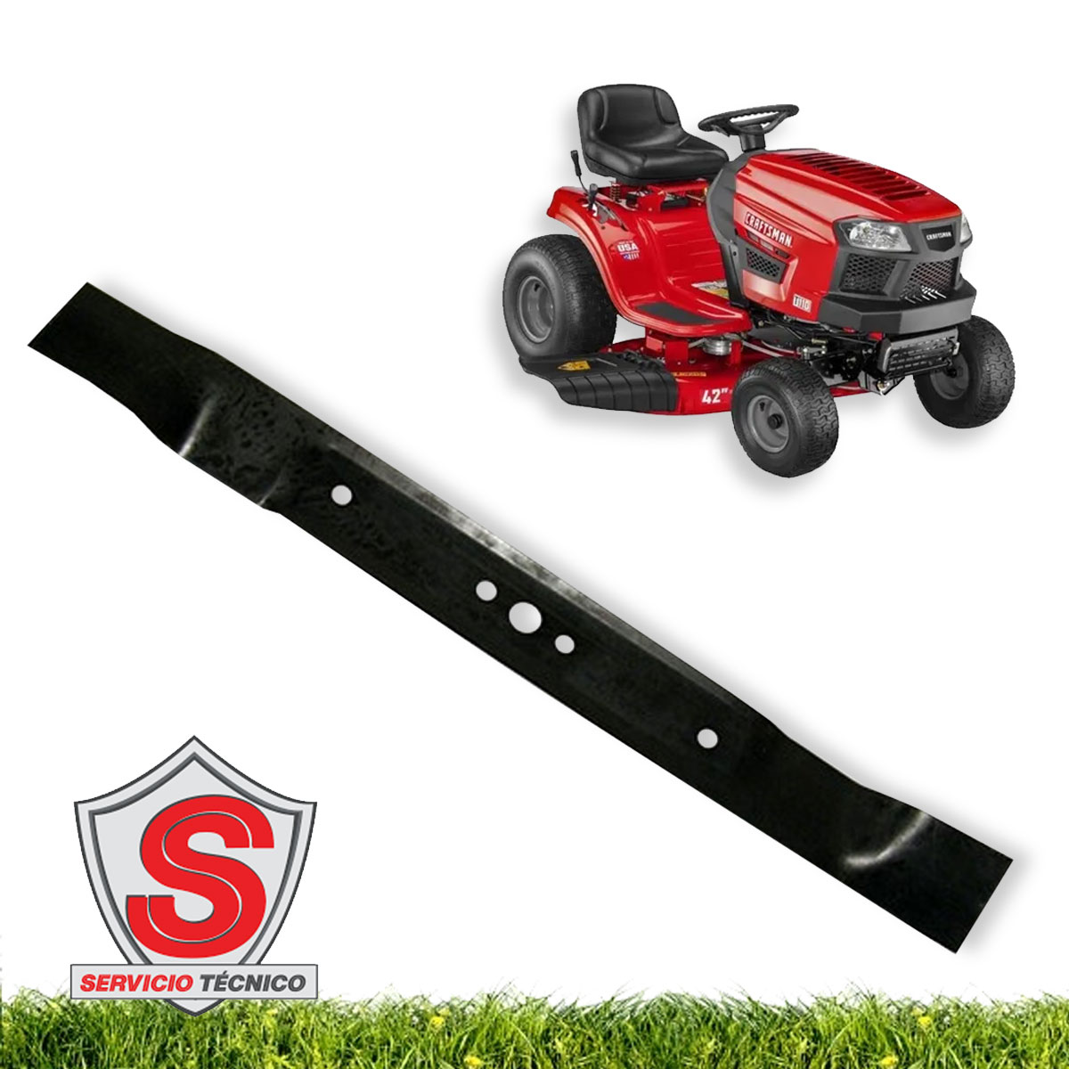 Cuchilla 141114 Original Para Podadora Craftsman.