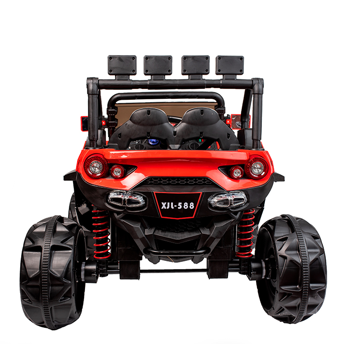 Carrito Montable Eléctrico Tipo Razer Color Rojo