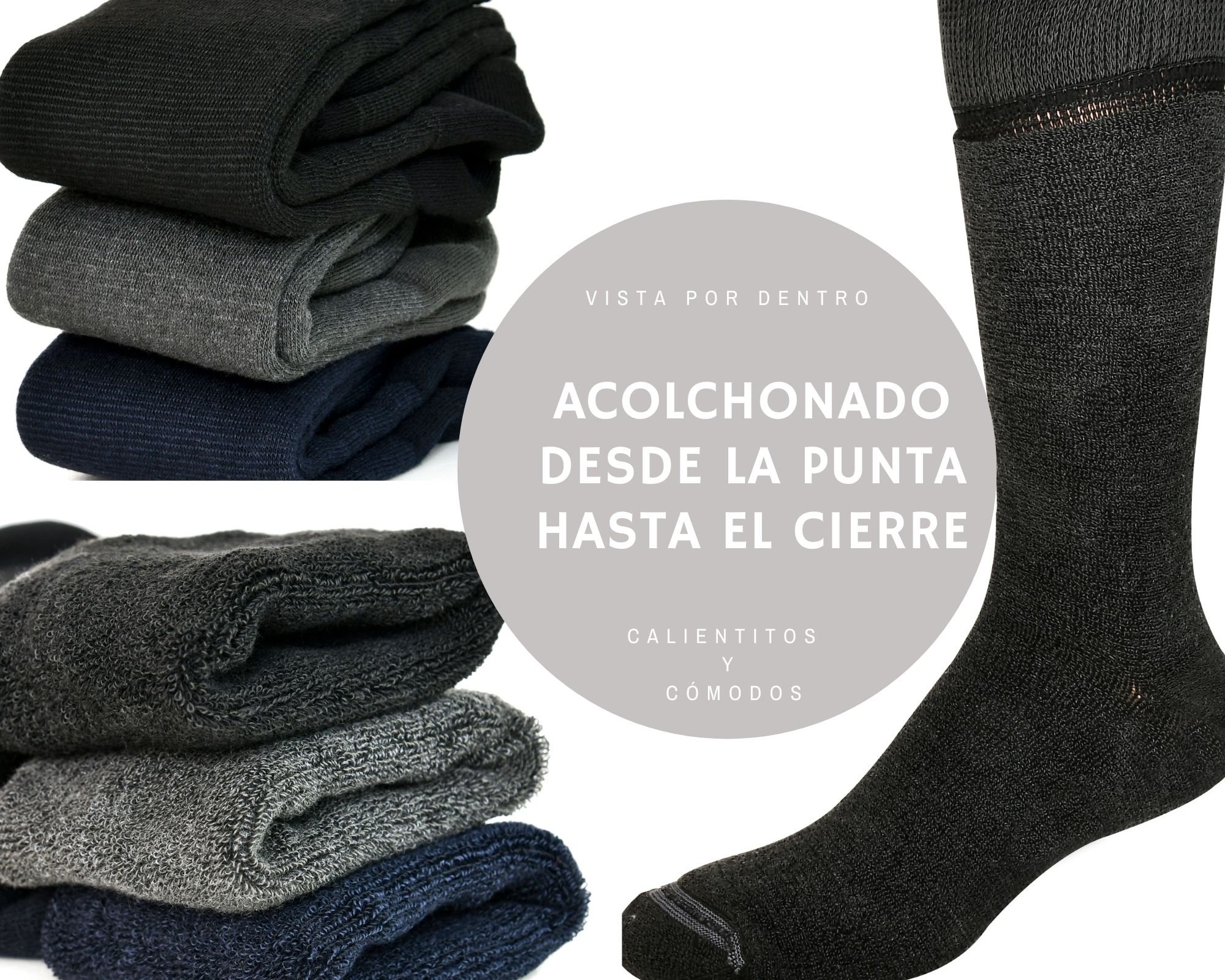 Calcetines de algodón para hombre, con amortiguación completa, gruesos,  control de humedad, botas de trabajo resistentes, ajuste seco, térmicos
