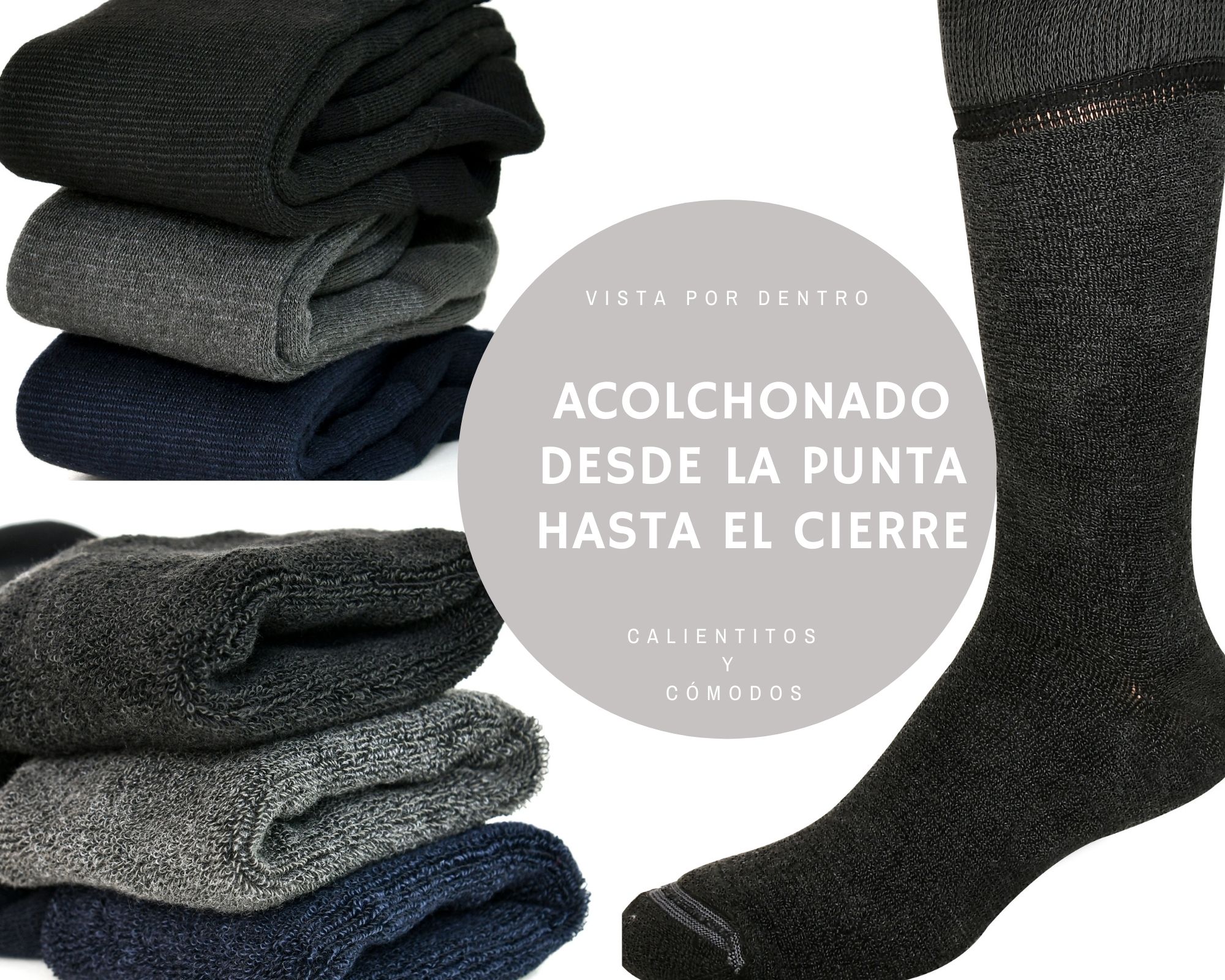 Specialized Socks Calcetines hombre / mujer térmicos de algodón grueso, de invierno, suaves, cálidos y acolchonados