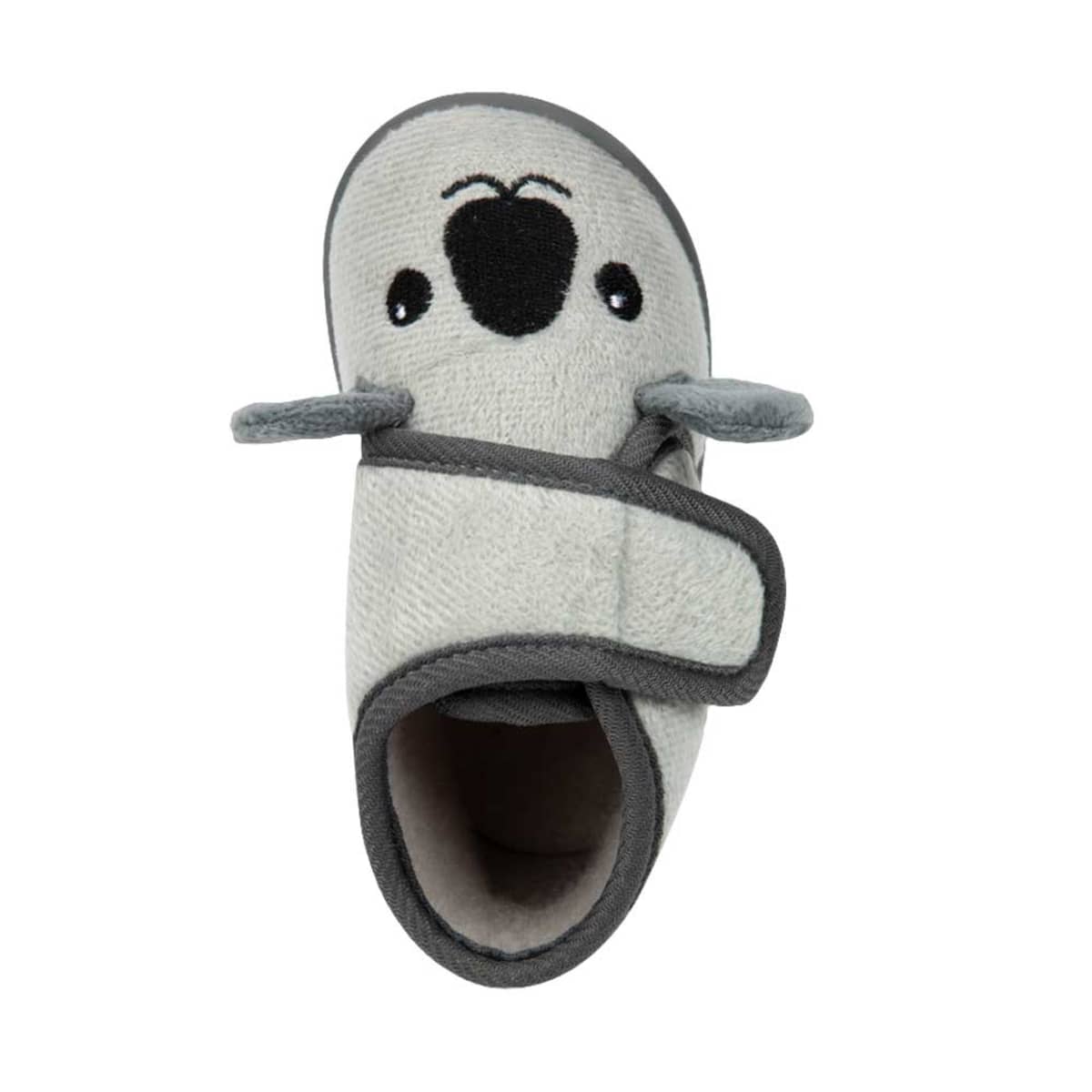 Pantuflas para niños Schatz Kids color gris, con figura de Koala