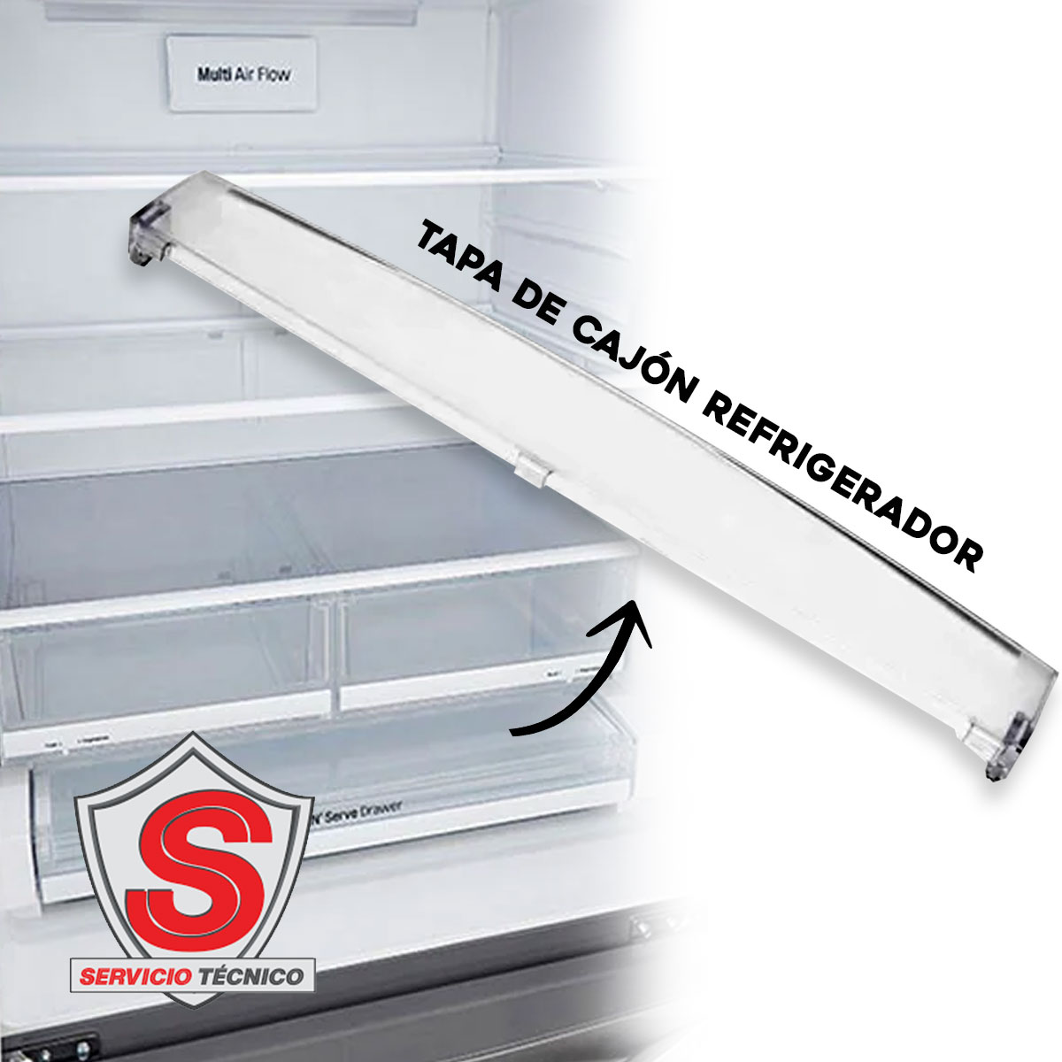 Tapa De Cajón MCR65017001 / ACW74118102 Refrigerador LG Original