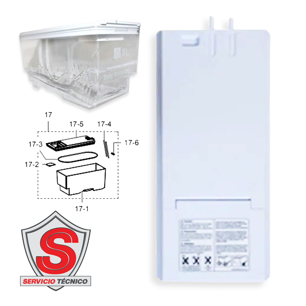 Tanque De Agua Refrigerador Original Samsung Da97-13755a