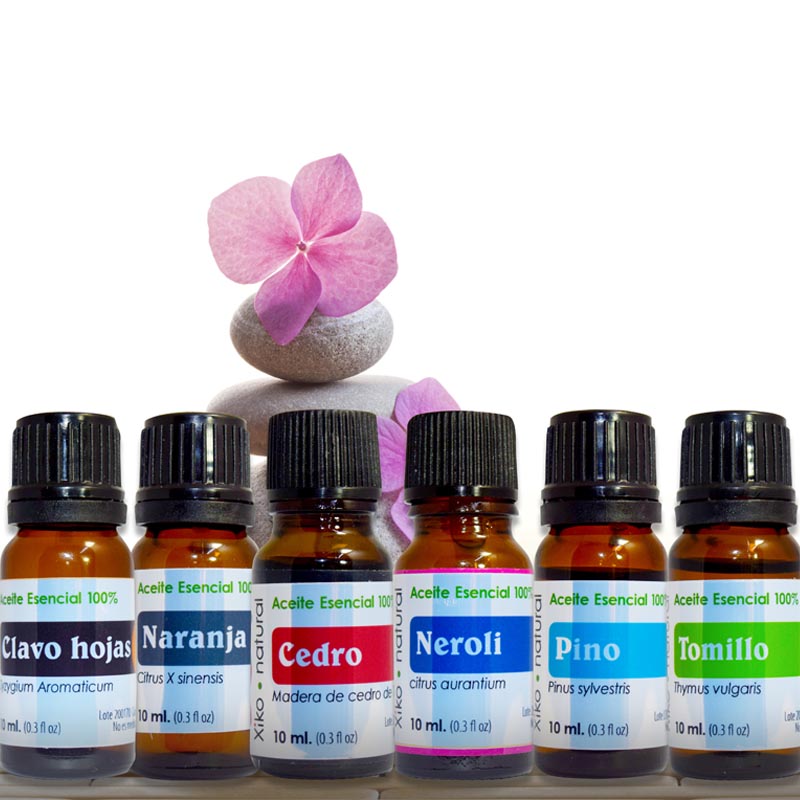 PAQUETE DE 6 ACEITES ESENCIALES DE GRAN CALIDAD, 100% NATURALES, GRADO TERAPEÚTICO Y GRADO ALIMENTICIO* 