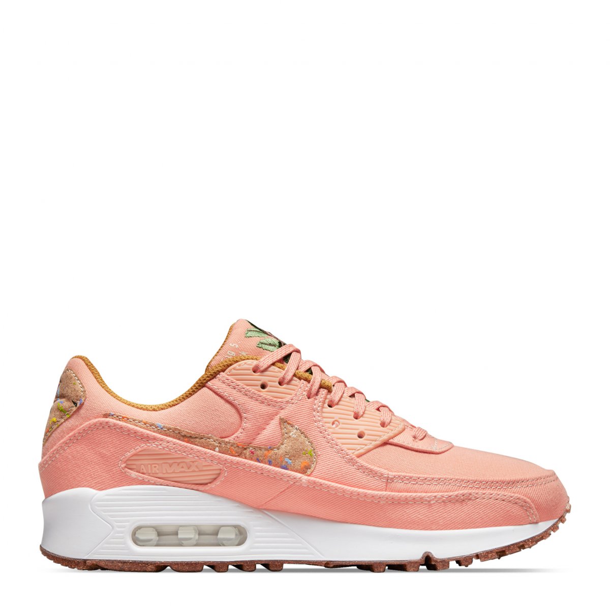 TENIS NIKE AIR MAX 90 CORAL CON CAFÉ RECYCLED PACK (DD0384-800)