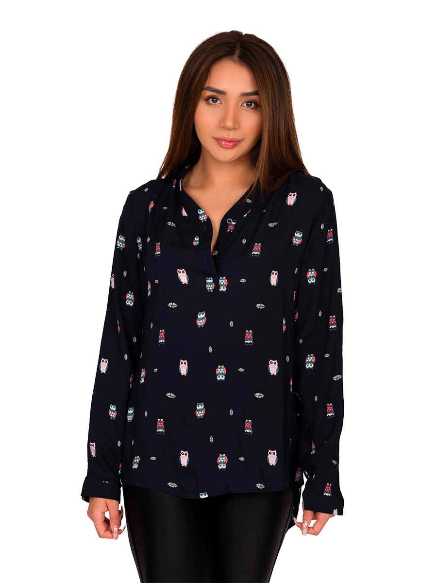 Blusa Mujer Moda Manga Larga V-K080-33