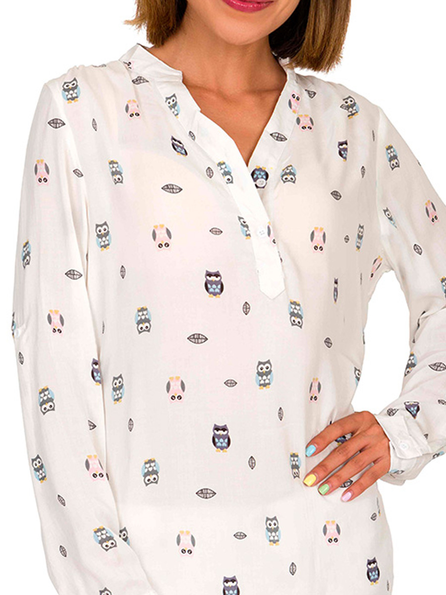 Blusa Mujer Moda Manga Larga V-K080-33