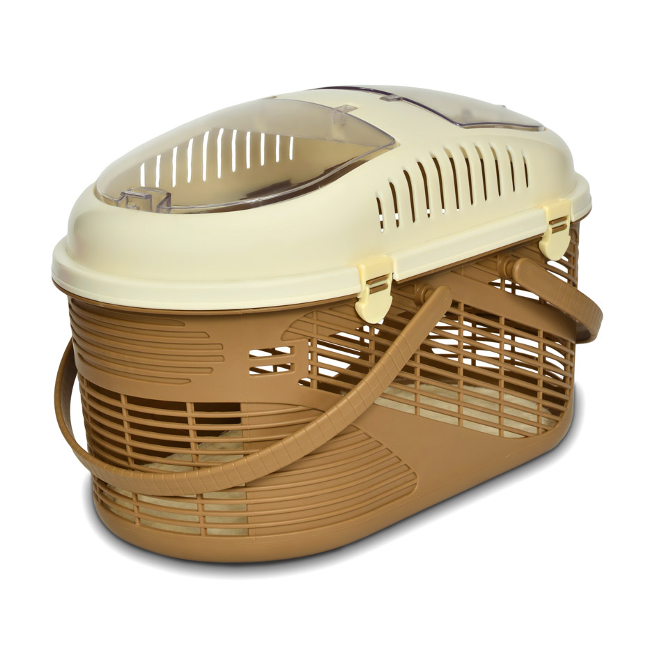 KE WOOW YOSEMITE Pet Carrier, Transportadora tipo canasta para perros, gatos y otras mascotas. En el hombro o en la mano, Kennel. Tamaño chico Color Café
