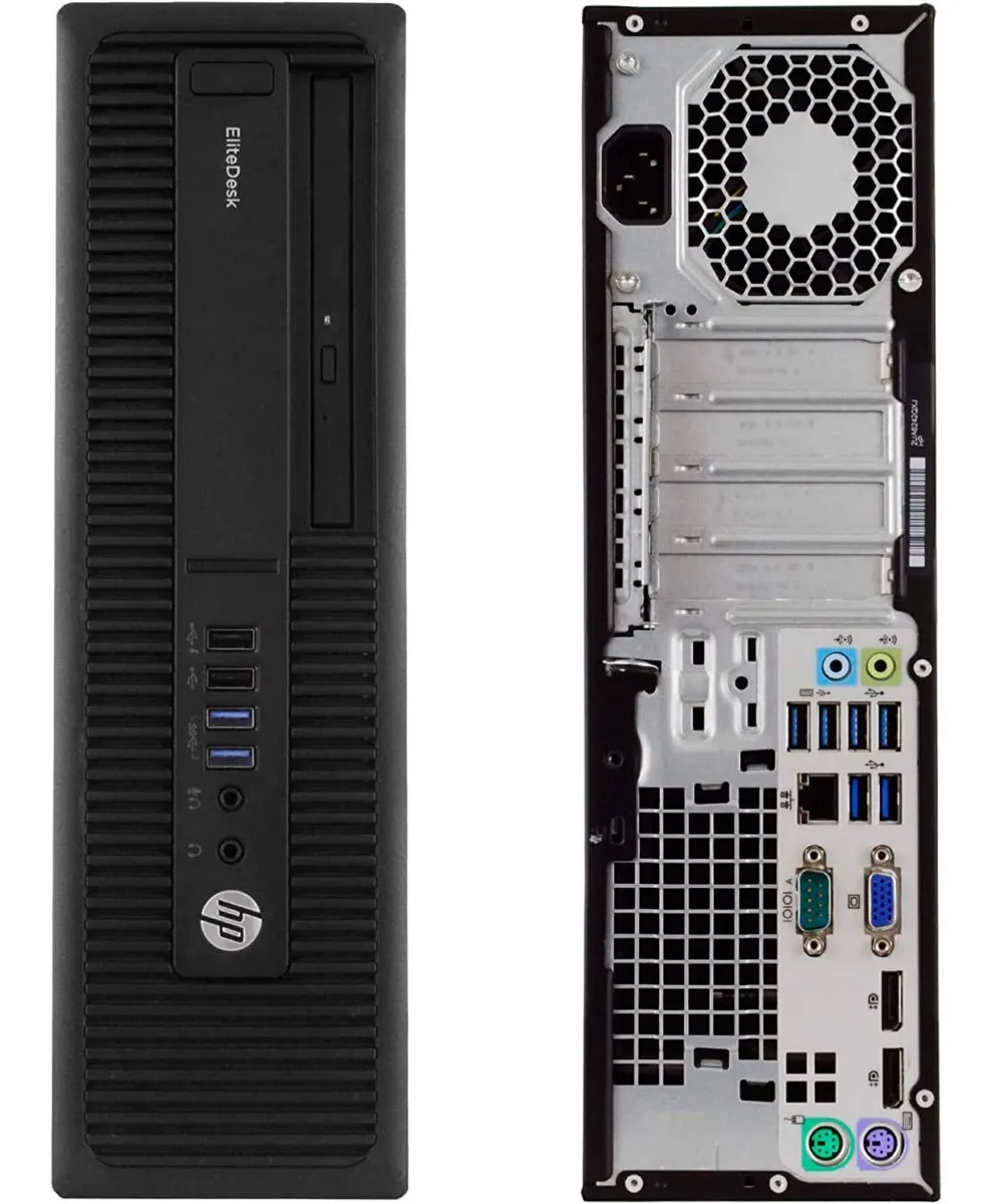 CPU HP EliteDesk 800 G2 - Intel Core i5-6500 - 8GB Ram - 500GB Disco duro Windows 10 pro, Equipo Clase A, Reacondicionado