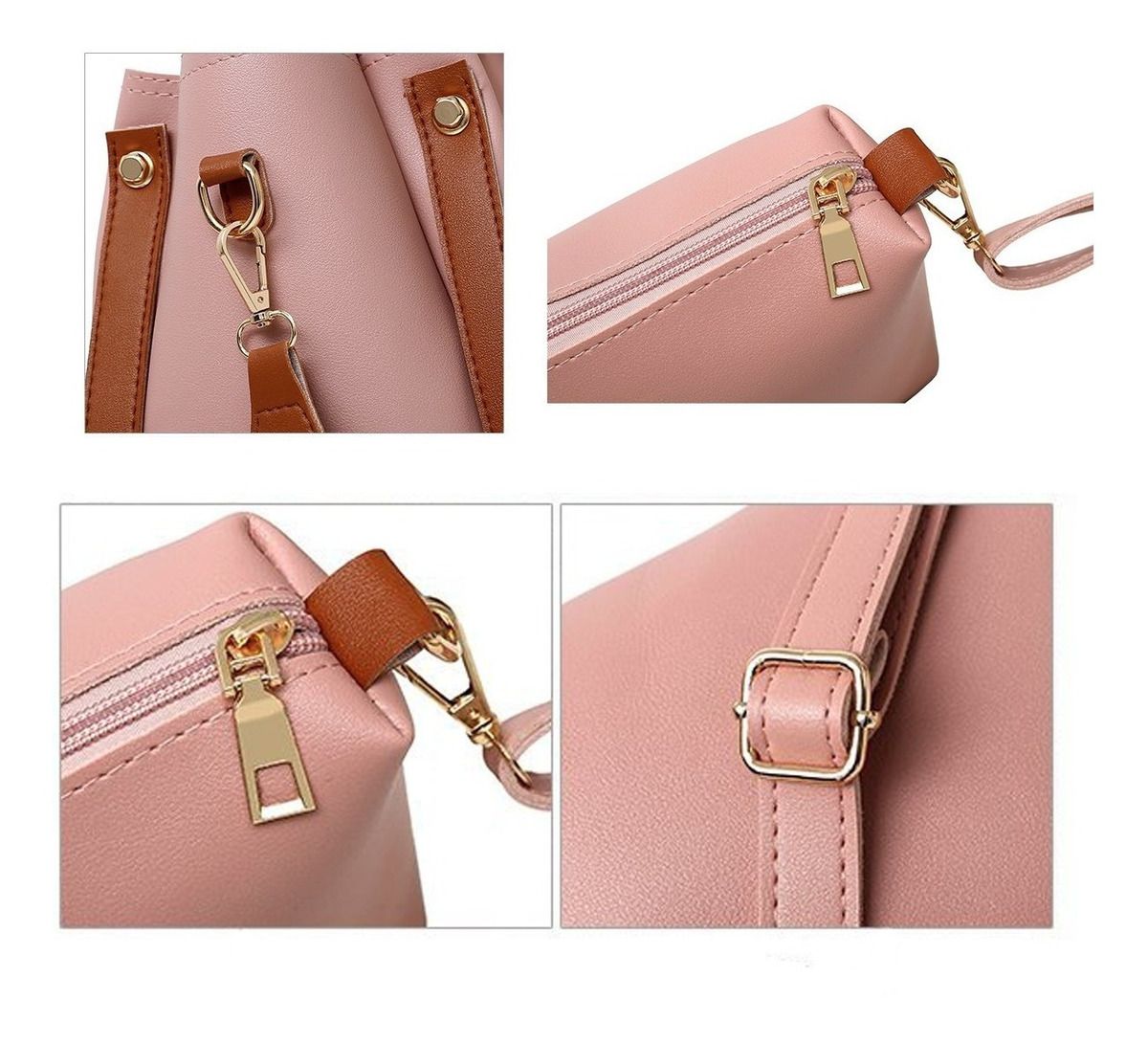 Set 4 Bolsos Modernos Mujer Dama Hombro De Alta Calidad