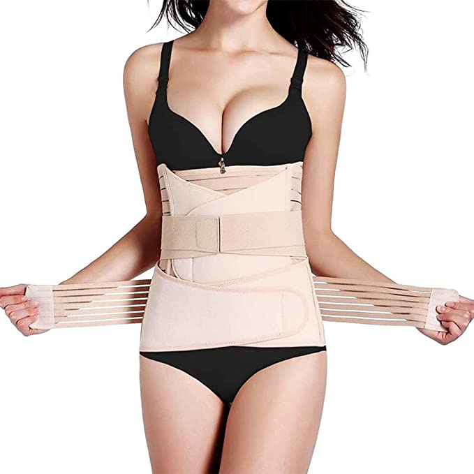 Faja Postparto 3 en 1 Kit de recuperación para  Vientre, Abdomen y Cintura