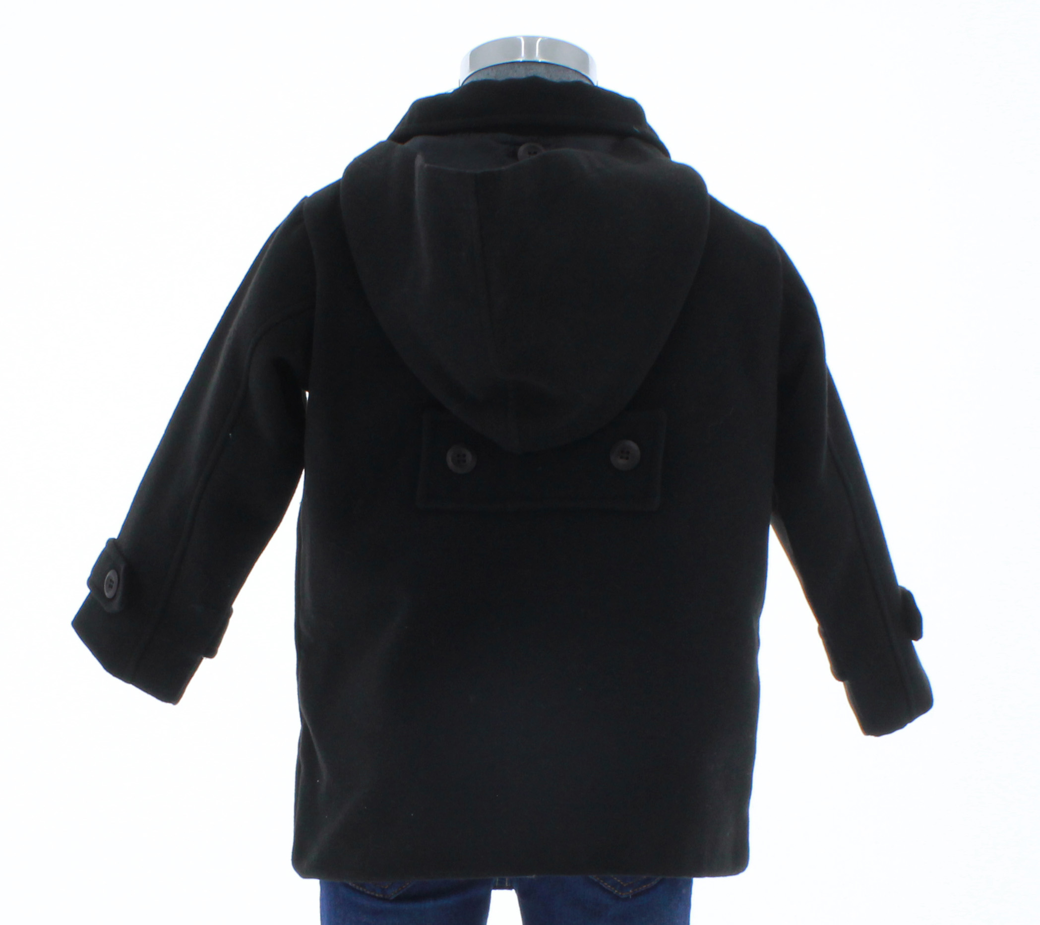 Abrigo Niño Negro Forrado 2435 2 a 12 Años.