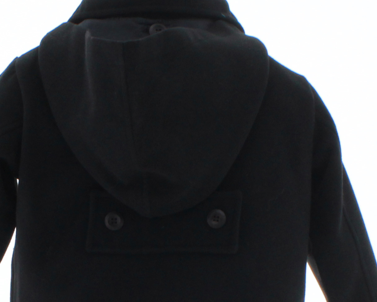 Abrigo Niño Negro Forrado 2435 2 a 12 Años.