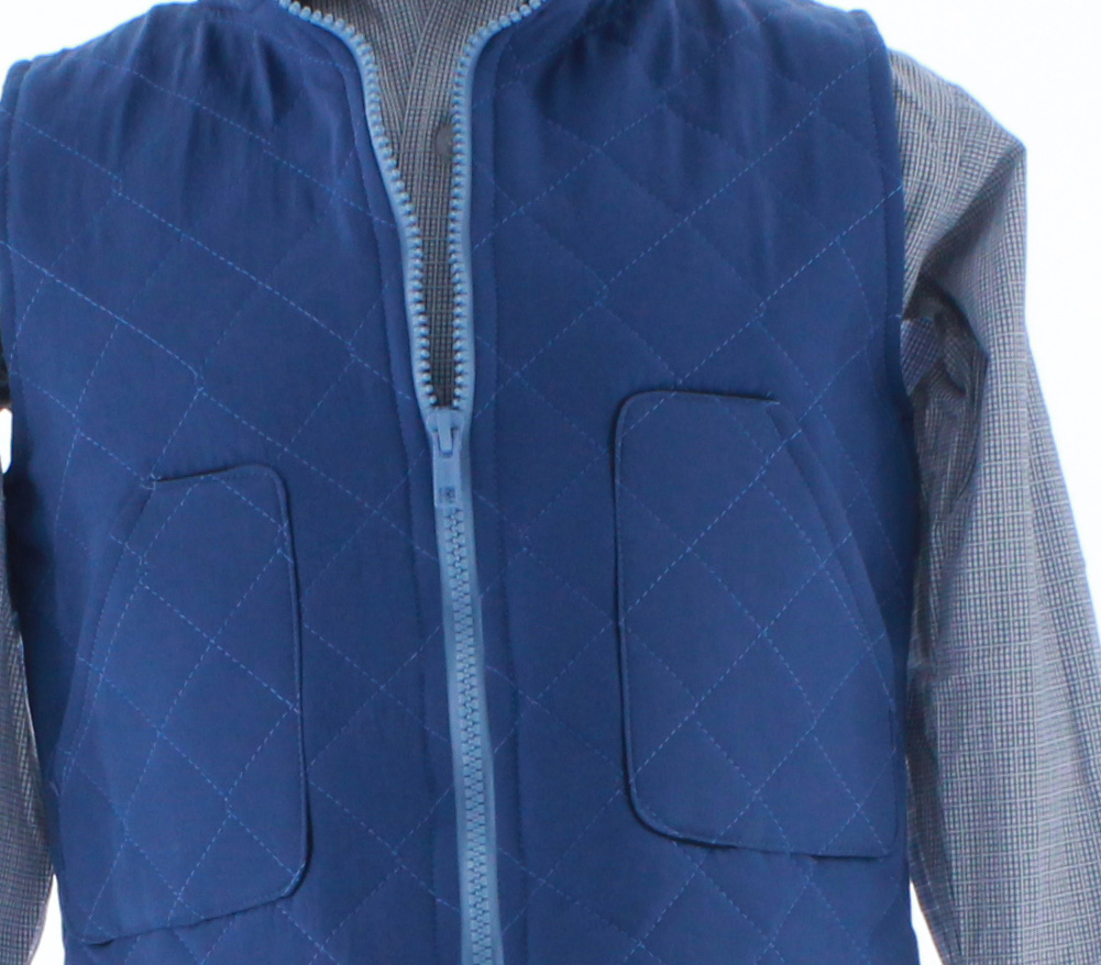 Chaleco Niño Azul Forrado 2437 2 a 16 Años.