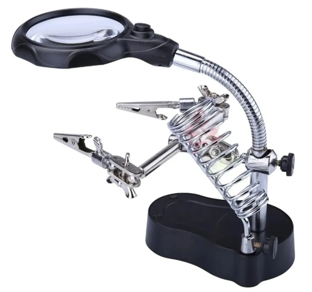 Estación Para Soldar Lupa Con Luz Led Para Electronica y Joyeria.
