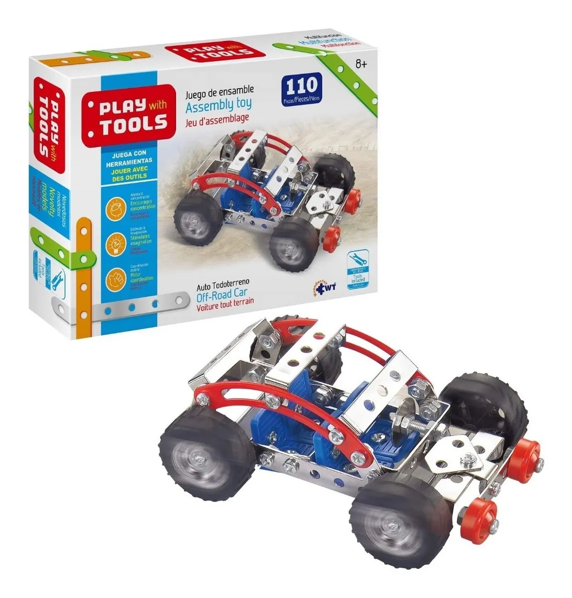 Juego Didáctico De Construcción Ensamble Tipo Mecano