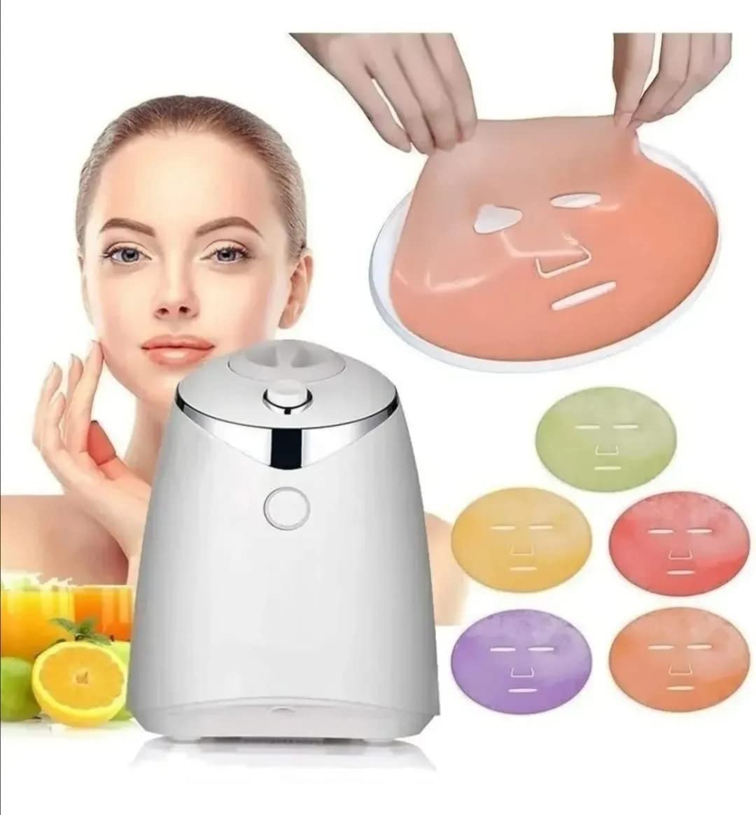 HILEX. Maquina para hacer Mascarillas Faciales con Fruta Color Blanco