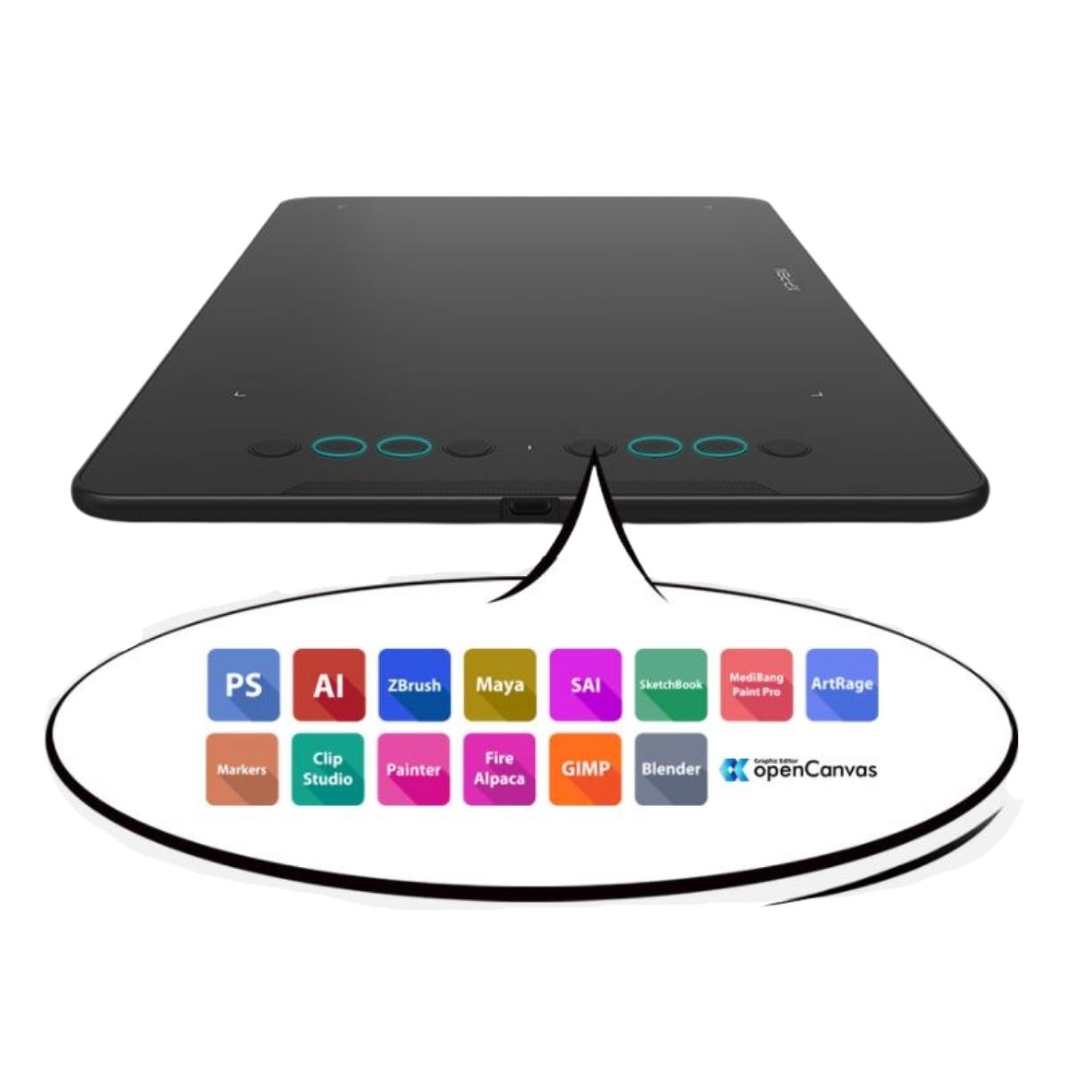 Tableta Digitalizadora Gráfica XP-Pen Deco 01 Black