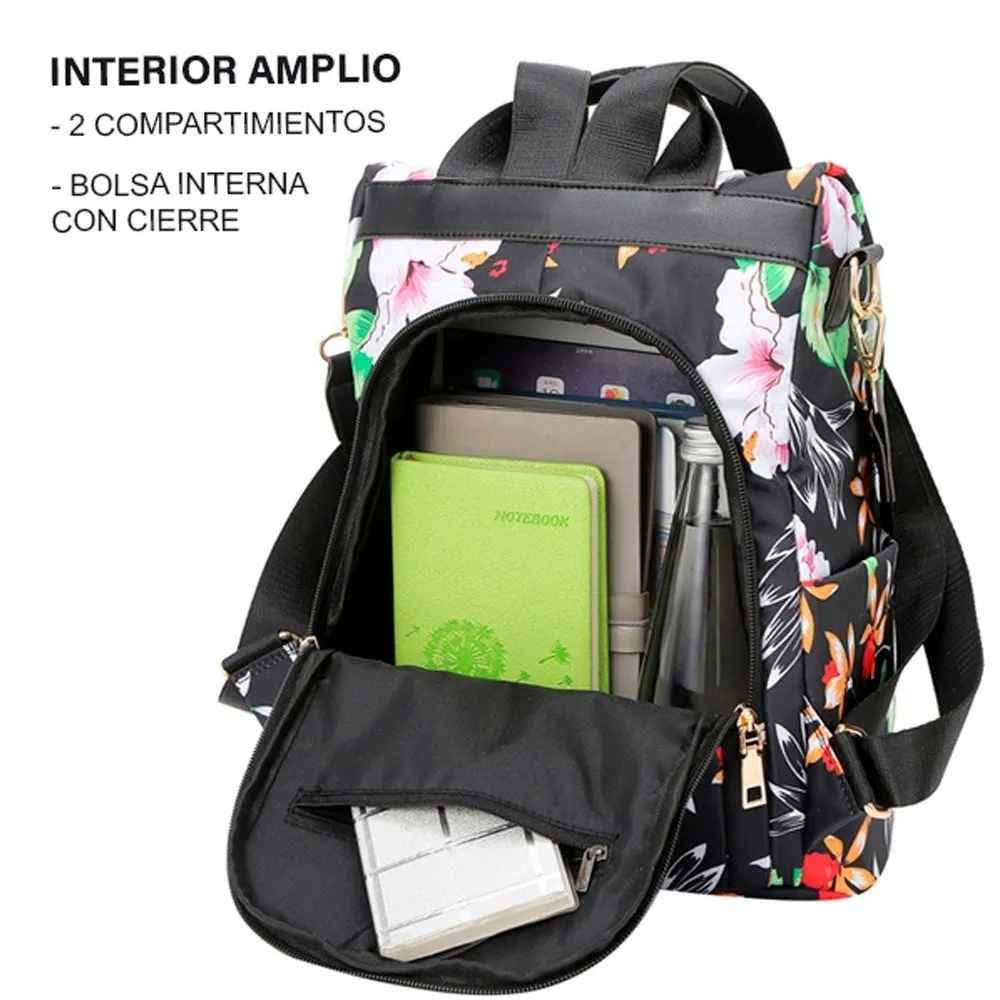 Mochila Mujer Casual Impermeable De Viaje Bolso Pequeño