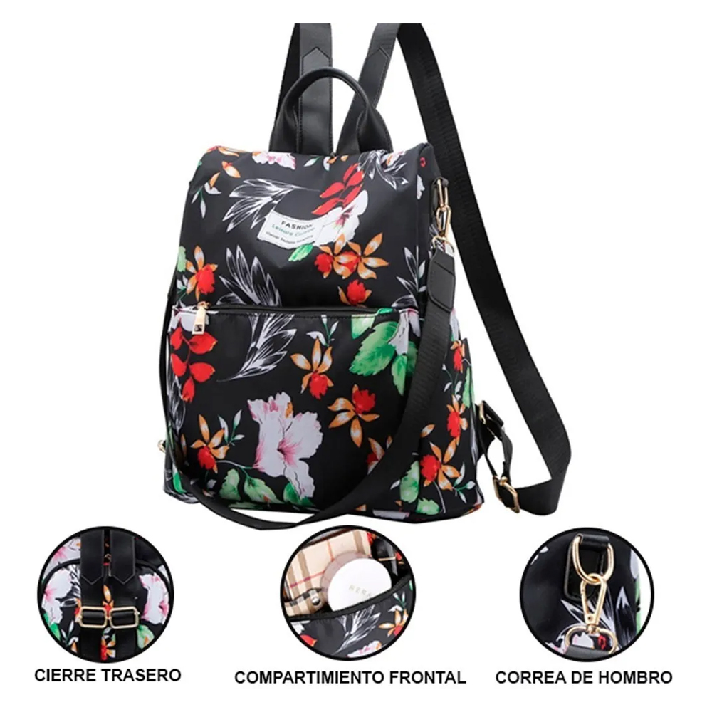 Mochila Mujer Casual Impermeable De Viaje Bolso Pequeño