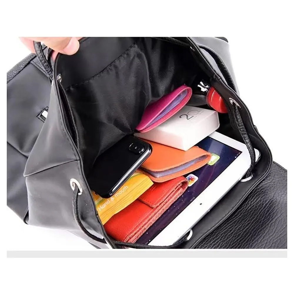 Mochila Oxford Impermeable Gran Capacidad Antirrobo Impermeable Dama Bolso Negro