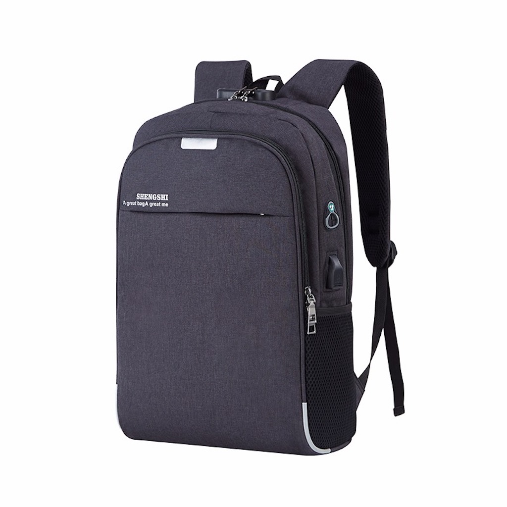 Mochila Antirrobo con puestos USB para carga y audífonos, impermeable resistente al agua, Compartimento para Laptop de 15.6 pulgadas