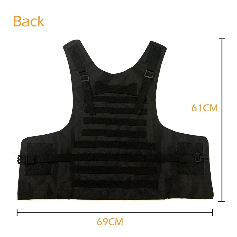 Chaleco Tactico Militar Paintball Airsoft Bolsos Removibles Negro