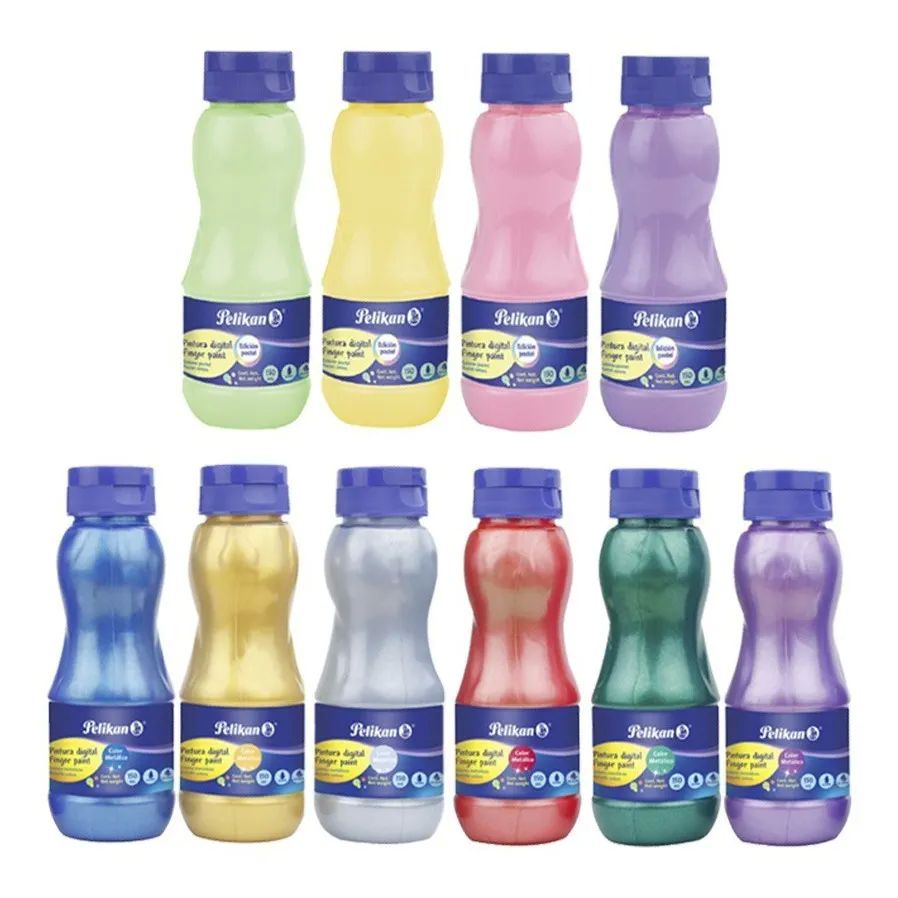 Kit De Pintura Para Dedos Pelikan 10 Piezas 