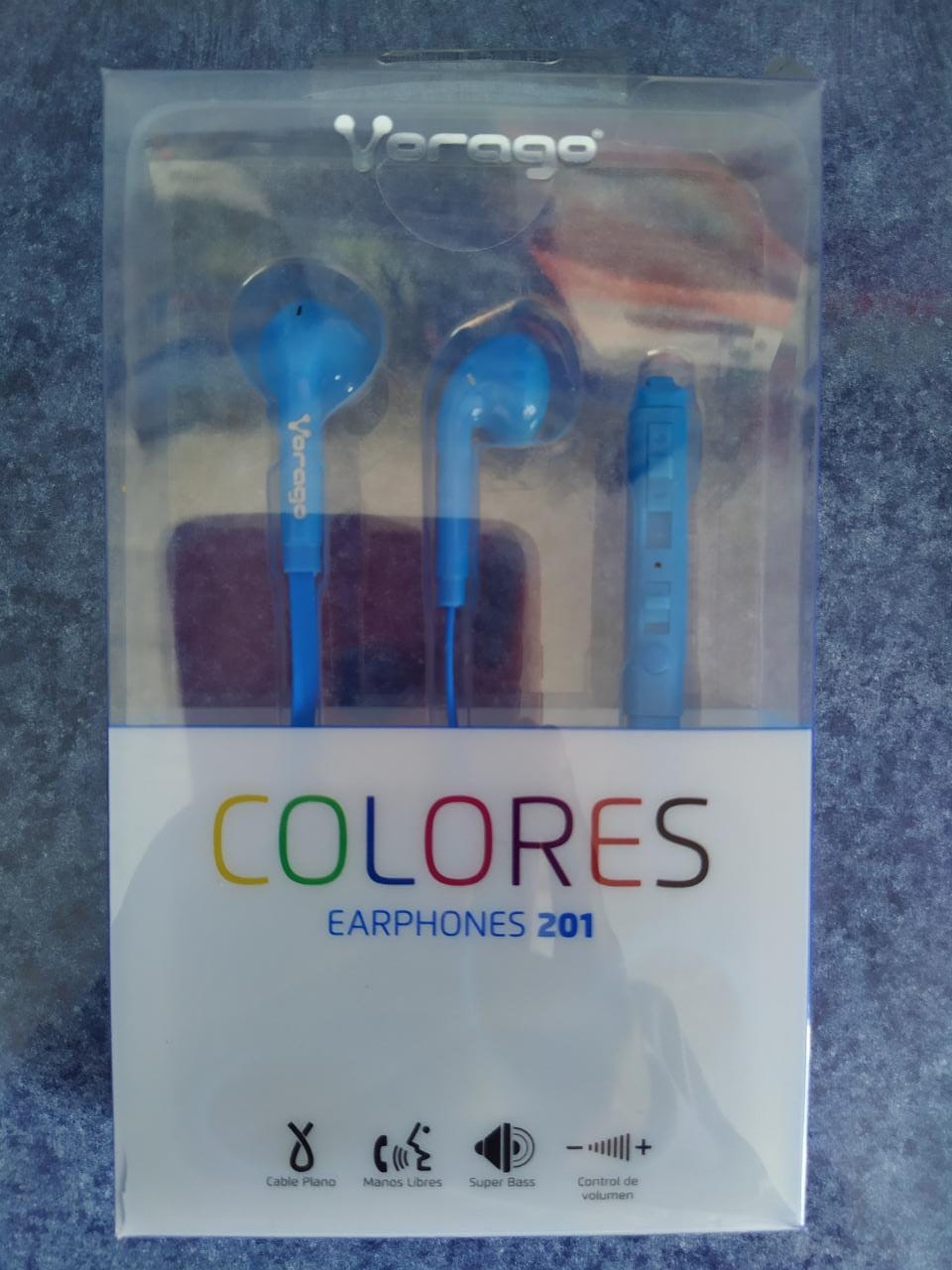 Audífonos Azul 3,5 mm Control Volumen Manos Libres Llamada Ejercicio Casa Escuela Binaural