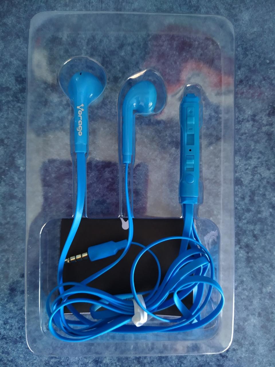 Audífonos Azul 3,5 mm Control Volumen Manos Libres Llamada Ejercicio Casa Escuela Binaural