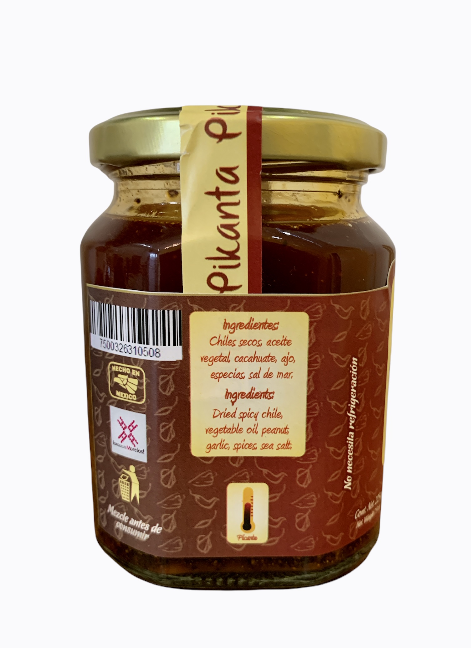 SALSA PIKANTA GOURMET ARTESANAL DE CACAHUATE 250 GR