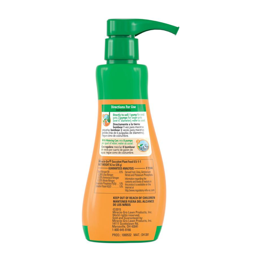 MIRACLE-GRO® FERTILIZANTE PARA SUCULENTAS 236 ML