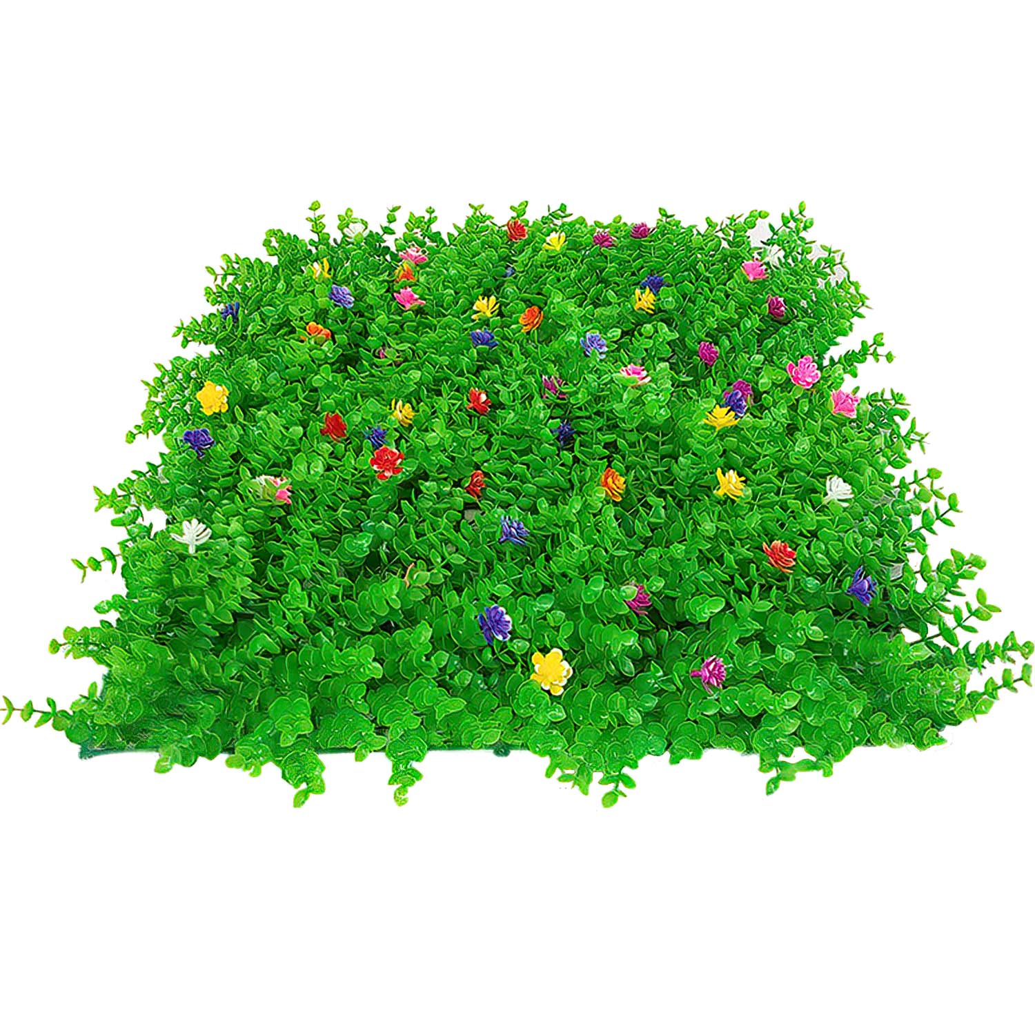 Follaje Artificial 10 Piezas Flores Muro Verde Pared Decorativo 60x40