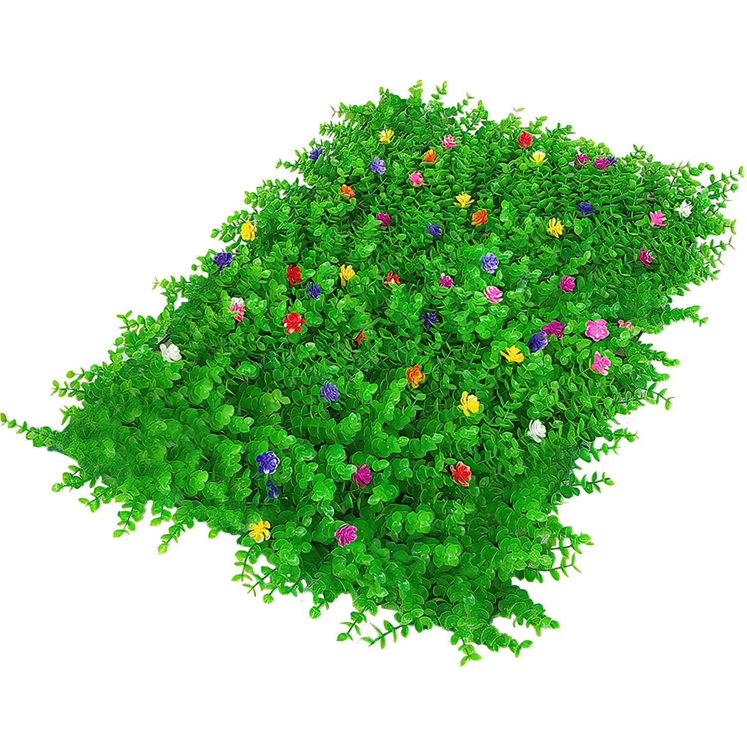 Follaje Artificial 10 Piezas Flores Muro Verde Pared Decorativo 60x40