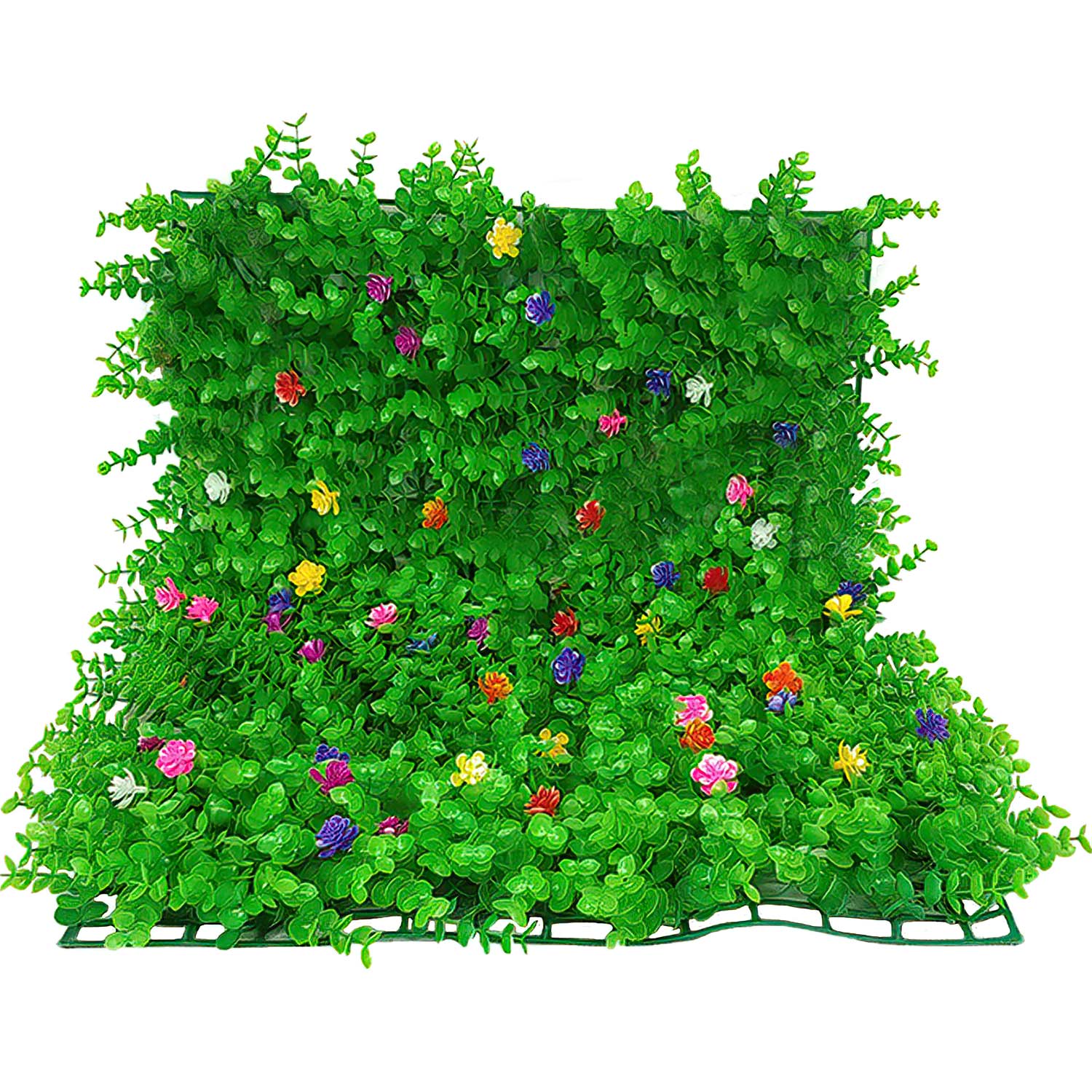 Follaje Artificial 10 Piezas Flores Muro Verde Pared Decorativo 60x40