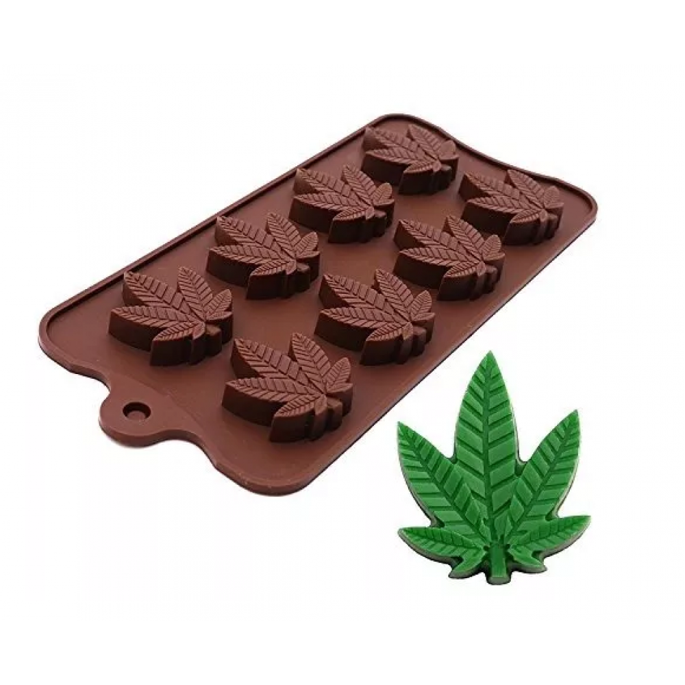 Molde De Silicón Para Reposteria Figura HIERBA Chocolates, Gelatinas, Hielo, etc. 