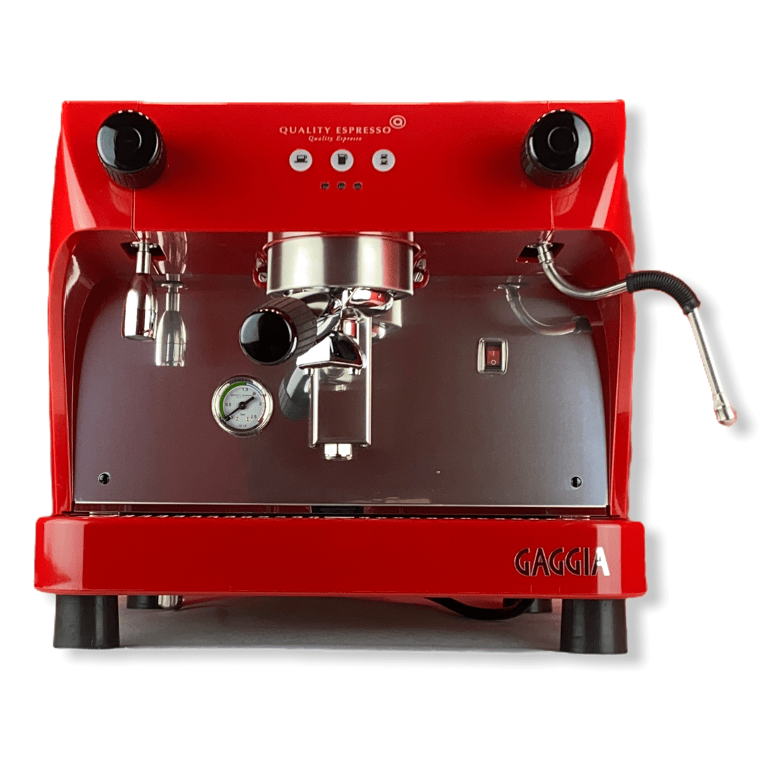 HAOKIDS Cafetera italiana eléctrica para expreso - color rojo