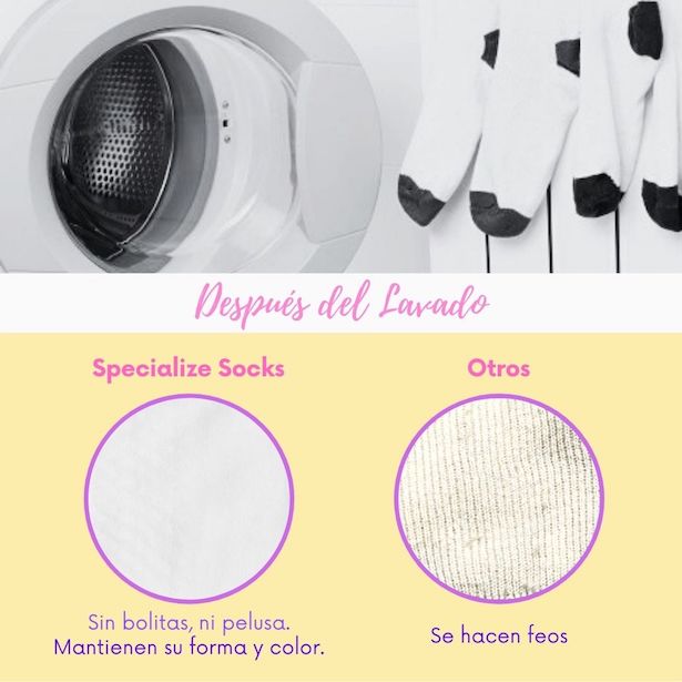 Specialized Socks Calcetines niña, Algodón premium, Frescos, Resistentes, Suaves, SIN malos olores, 6 Pares
