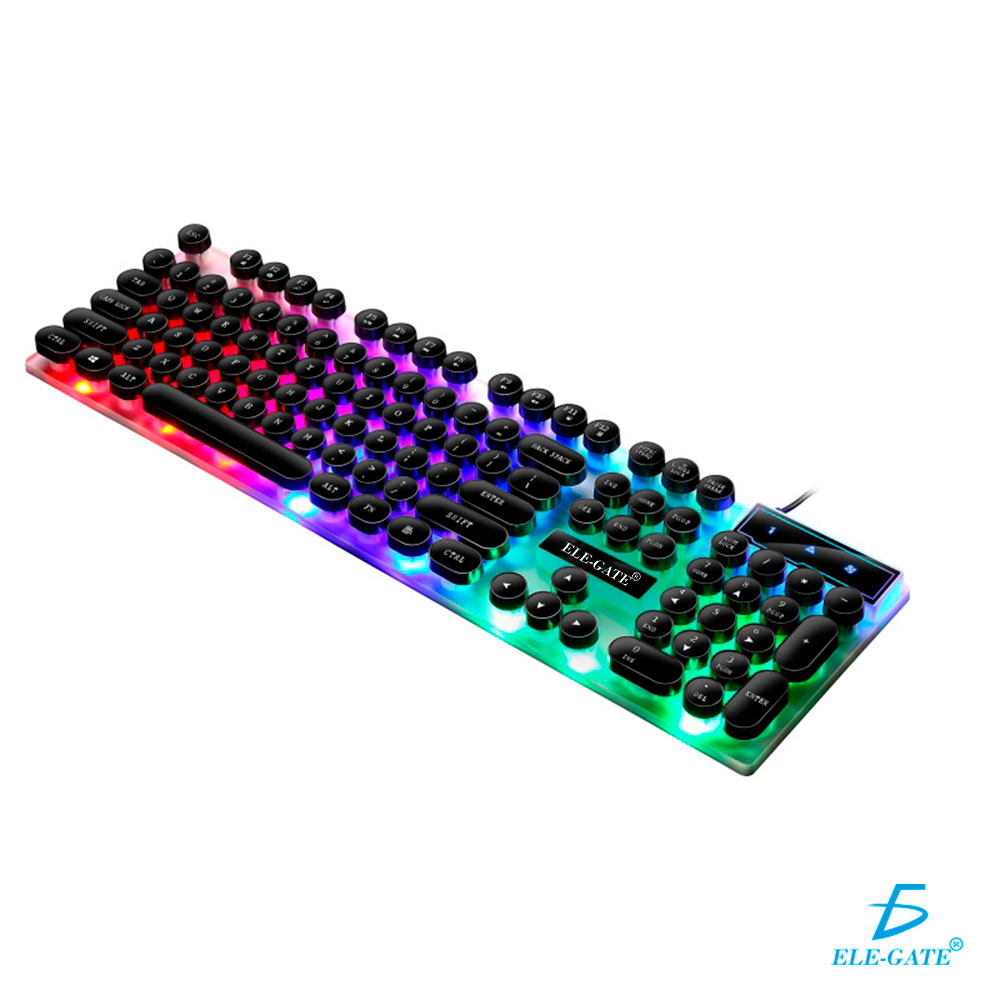 Kit Teclado Mouse Gamer Luz Led RGB iluminado.