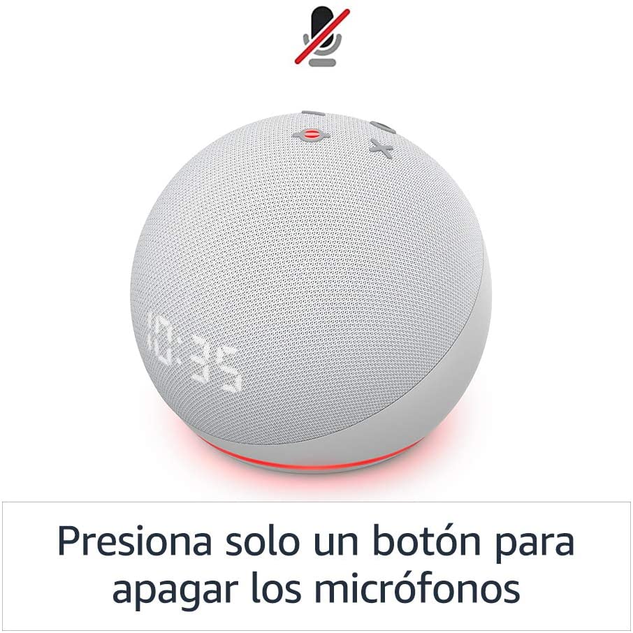 Alexa Echo Dot, Amazon, Color Blanca, Cuarta Generación
