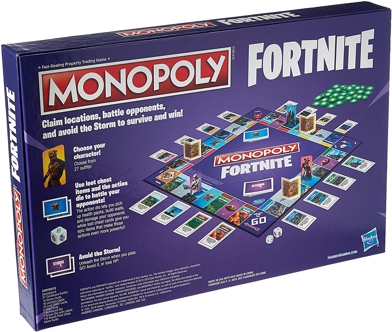 HASBRO JUEGO DE MESA MONOPOLY FORNITE