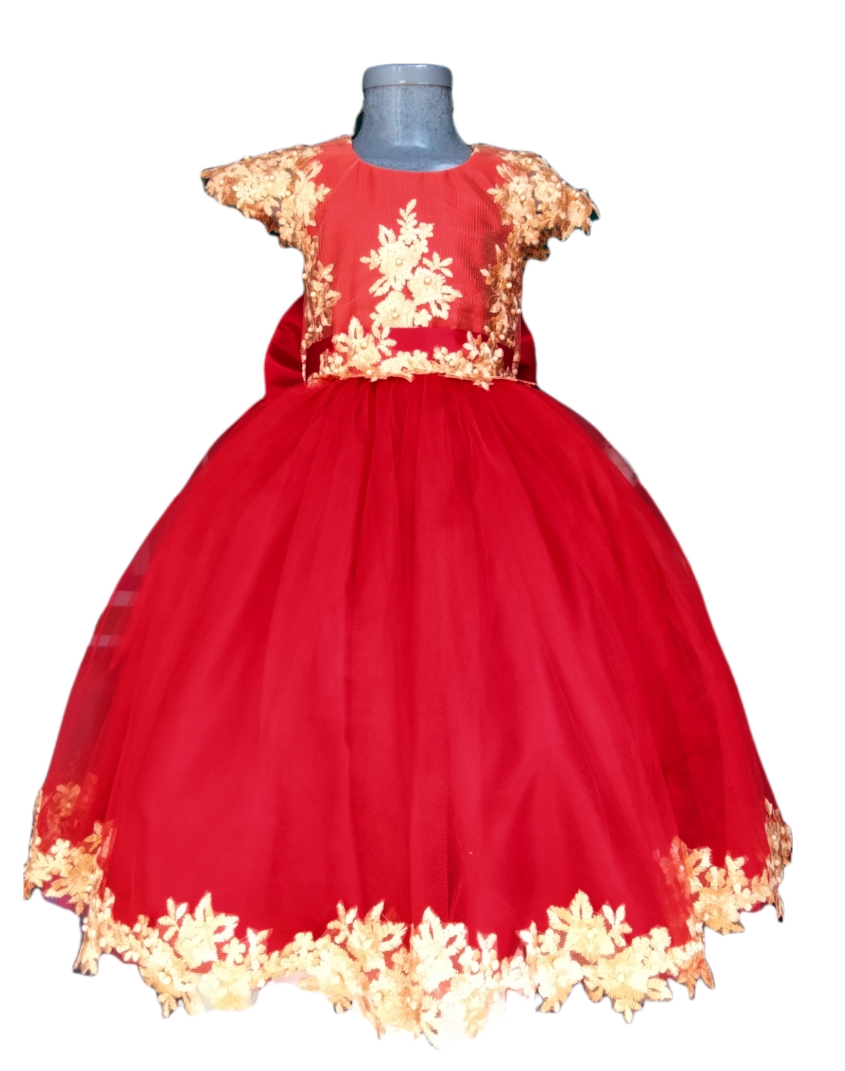 Vestido rojo niña talla 2/fiesta