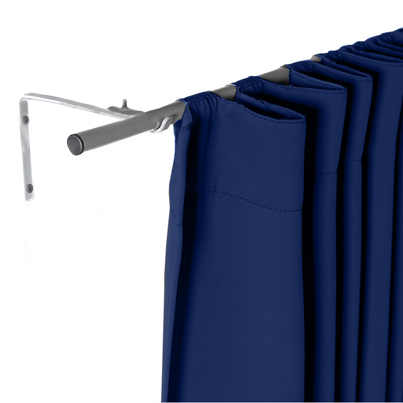 Set De Cortinas Para Sala | Cortinas Blackout Azules + Cortinero